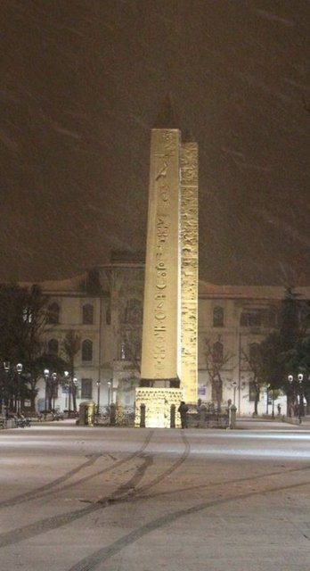 İstanbul'dan kar manzaraları