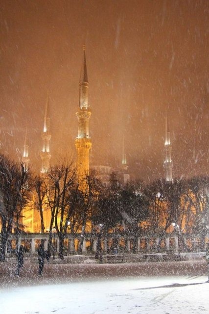 İstanbul'dan kar manzaraları