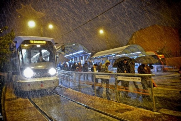 İstanbul'dan kar manzaraları