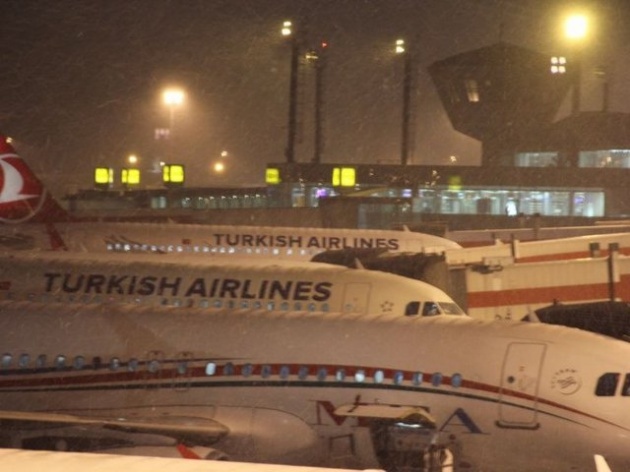 İstanbul'dan kar manzaraları