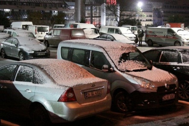 İstanbul'dan kar manzaraları