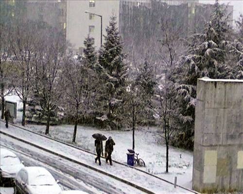 İstanbul'dan kar manzaraları