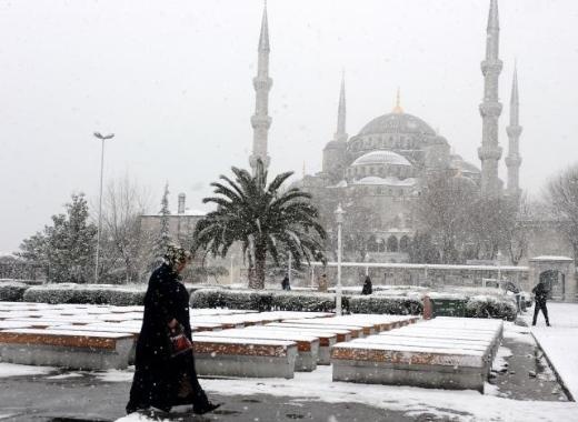 İstanbul'dan kar manzaraları