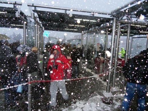 İstanbul'dan kar manzaraları