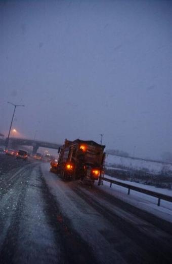 İstanbul'dan kar manzaraları