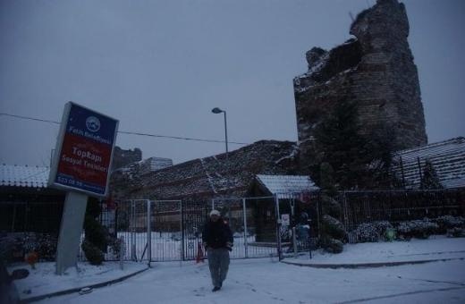 İstanbul'dan kar manzaraları