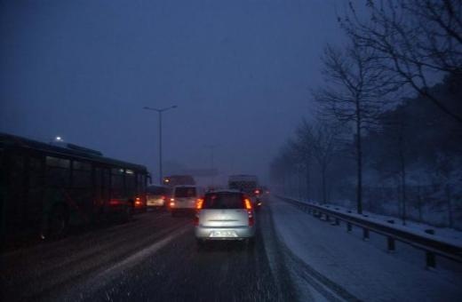 İstanbul'dan kar manzaraları