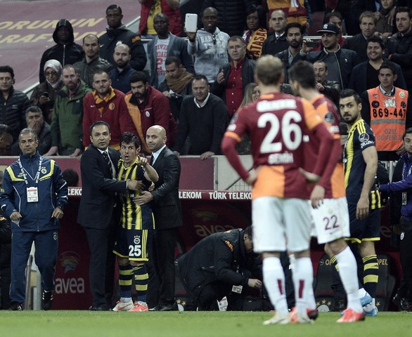 Galatasaray - Fenerbahçe derbi görüntüleri