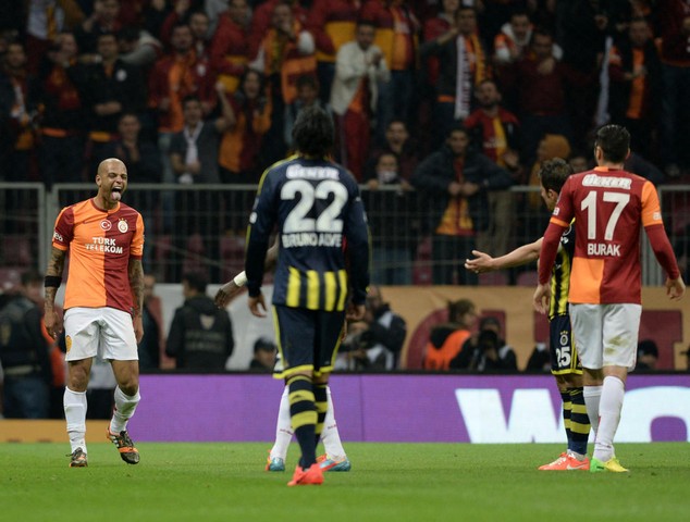 Galatasaray - Fenerbahçe derbi görüntüleri