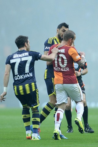 Galatasaray - Fenerbahçe derbi görüntüleri