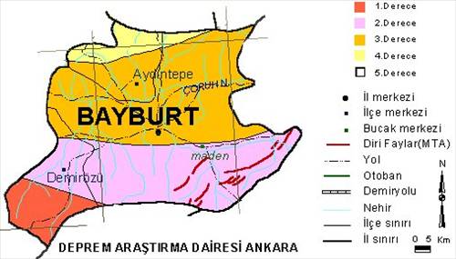 İl il deprem haritası