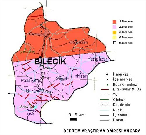 İl il deprem haritası