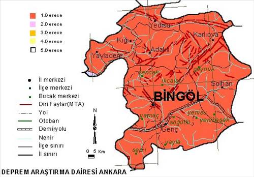 İl il deprem haritası