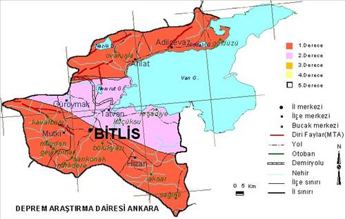 İl il deprem haritası