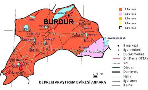 İl il deprem haritası