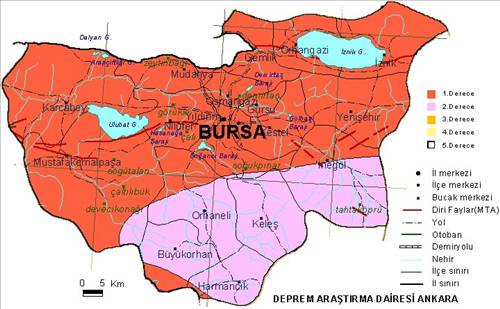 İl il deprem haritası