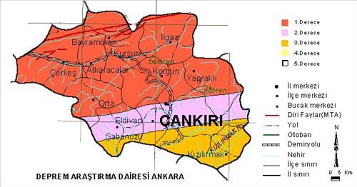 İl il deprem haritası