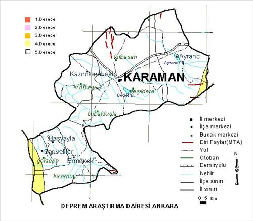 İl il deprem haritası