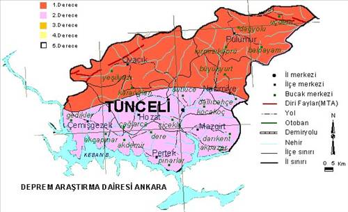 İl il deprem haritası