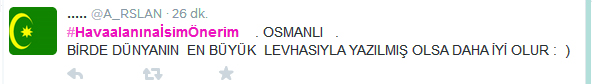 3. havalimanının ismi ne olsun?