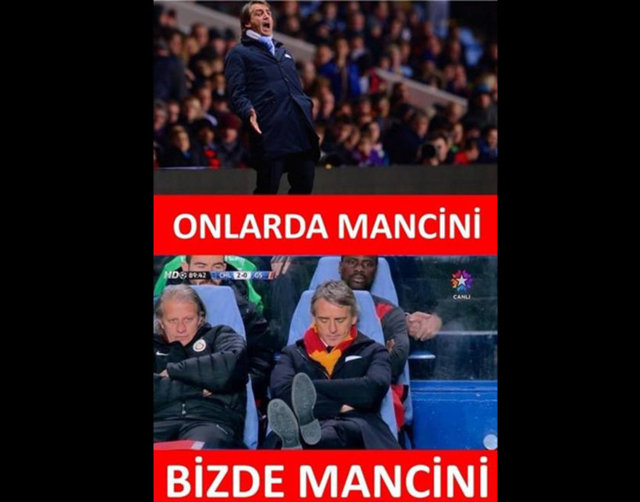 Mancini caps'leri sosyal medyayı salladı