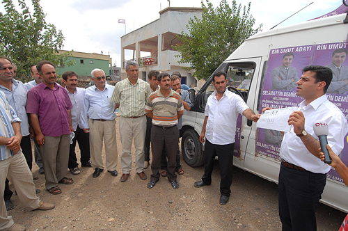 Selahattin Demirtaş yerini böyle göstermişti