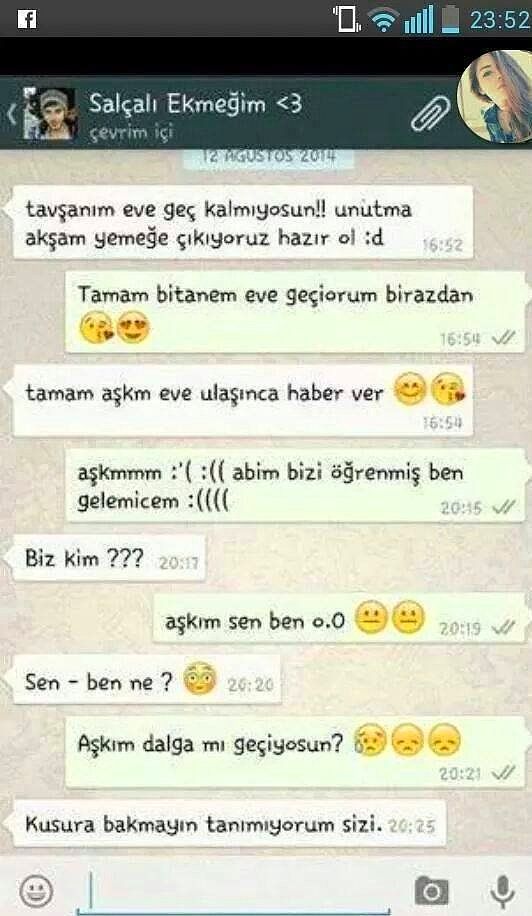 Efsane olmuş whatsapp diyalogları