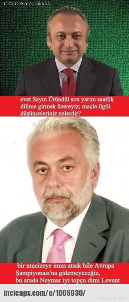 İşte o caps'ler