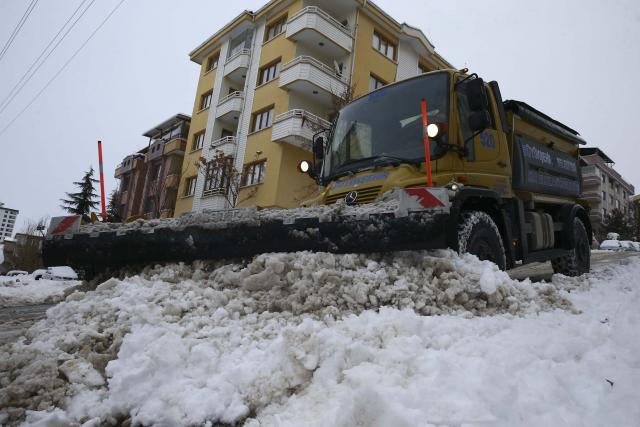 Ankara'da kar yağışı