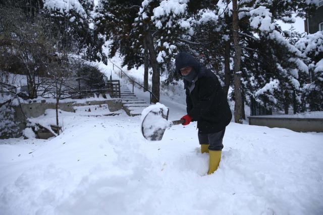 Ankara'da kar yağışı