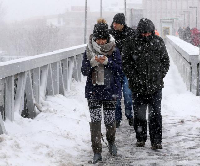 İstanbul'dan kar manzaraları