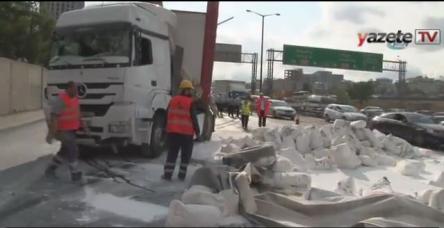 testİstanbul trafiğini kilitleyen kaza