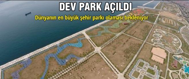 Dev şehir parkı açıldı