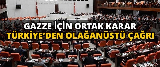 4 siyasi partiden Gazze için ortak bildiri kararı