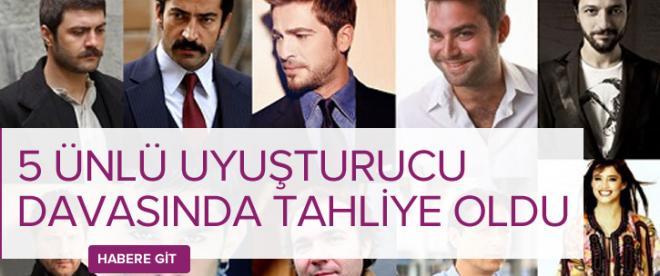 5 ünlü uyuşturucu davasında tahliye oldu