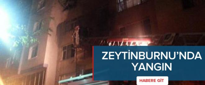 Zeytinburnunda yangın paniği