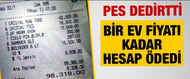 Bir kulüpte ödenen hesap dudak uçuklattı