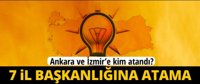 AK Partinin 7 il başkanlığına atama