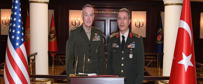 Akar-Dunford görüşmesinde terörle mücadelede görüş birliği