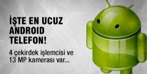 İşte en ucuz Android telefon