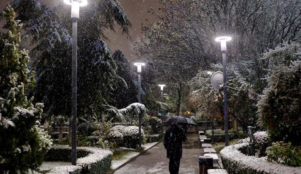 Ankarada kar yağışı etkili oldu