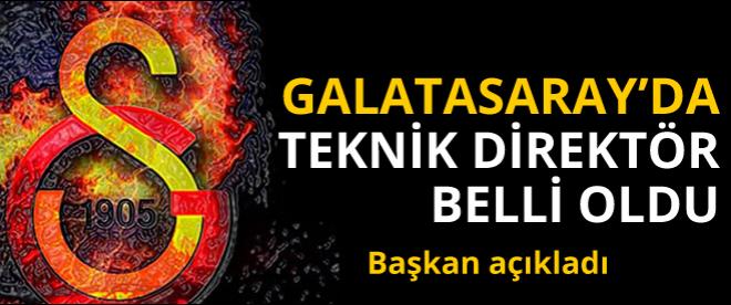 Galatasarayın yeni teknik direktörü