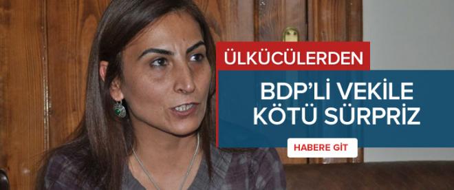 Ülkücülerden BDPli vekile kötü sürpriz