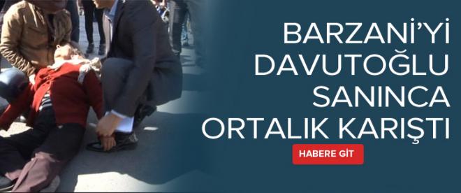 Barzaniyi Davutoğlu sanınca ortalık karıştı