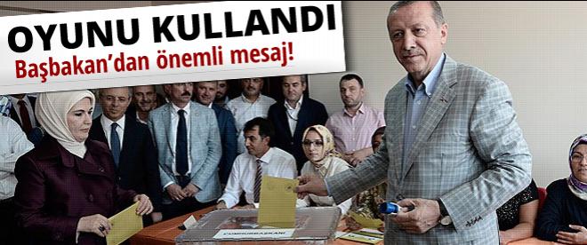 Başbakan Erdoğan oyunu kullandı