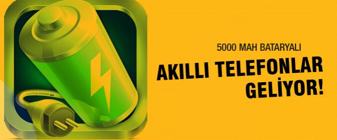 5000 mAh bataryalı akıllı telefonlar geliyor