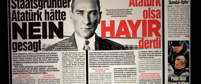 Bild gazetesinden Atatürklü hayır kampanyası