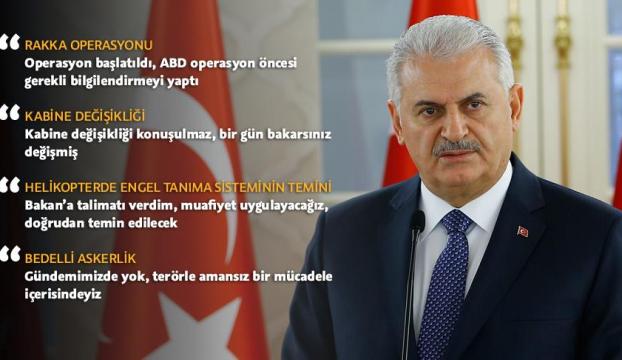 Başbakan Yıldırım: Rakka operasyonu başlatıldı