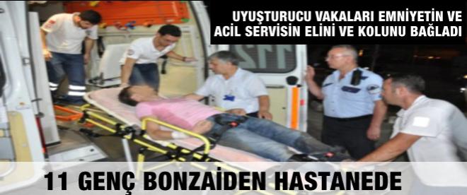 Bonzaiden 11 kişi hastanelik oldu