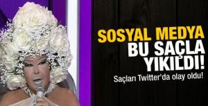 Saçları Twitterda olay oldu!